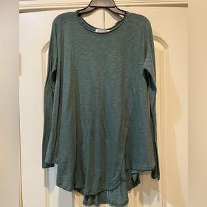 We the Free Aria Trapeze Top in Green, size Small